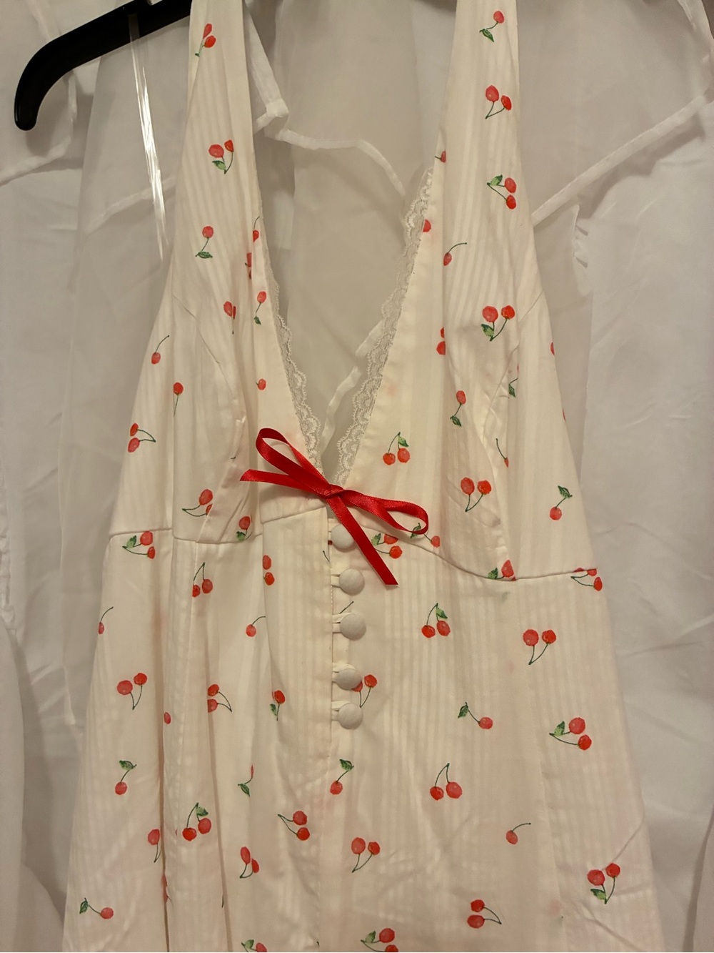 wild fable white Dress with Red Cherry Print - Picture 5 of 5